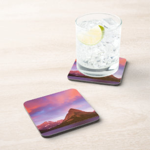 Dessous-de-verre Lever de soleil au glacier