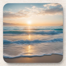 Dessous-de-verre Lever du soleil sur la plage