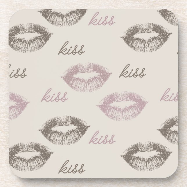 Dessous-de-verre Lèvres de baiser (Devant)
