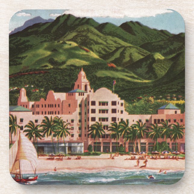 Dessous-de-verre L'hôtel Royal Hawaiian (Devant)