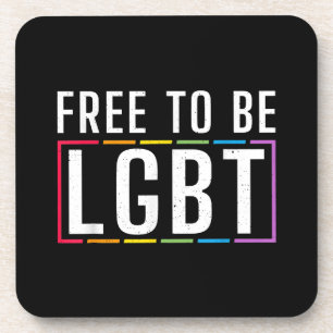Dessous-de-verre Libre d'être LGBT Bisexual Lesbian Gay pride