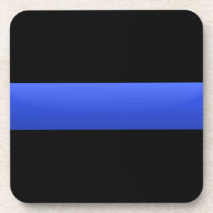 Dessous-de-verre Ligne bleue mince