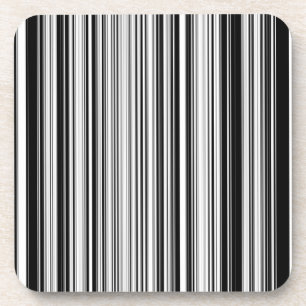 Dessous-de-verre Lignes noires et blanches