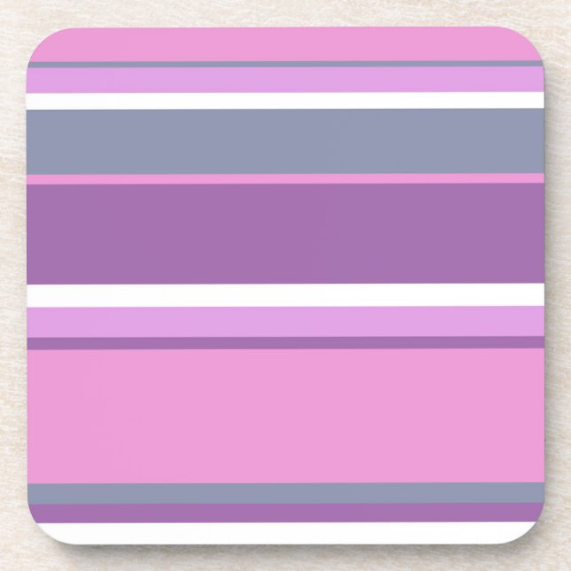 Dessous-de-verre Lilac rayures (Devant)