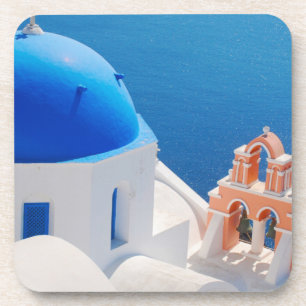 Dessous-de-verre L'île grecque Santorin