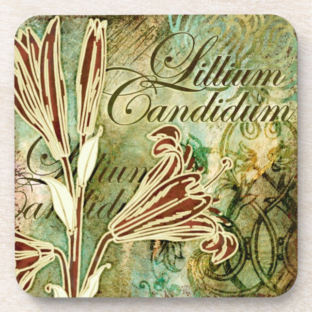 Dessous-de-verre Lillium candidum (Devant)