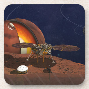 Dessous-de-verre L'interprétation de l'artiste de la Lander de visi