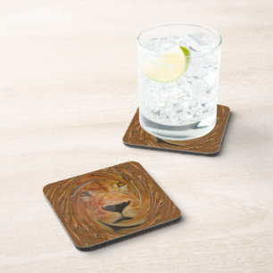 Dessous-de-verre Lion Abstrait Safari Art