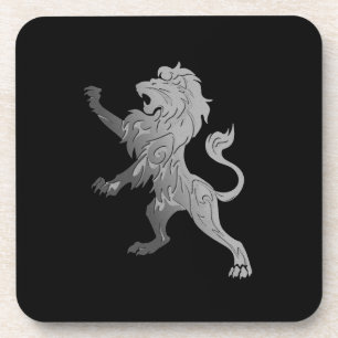 Dessous-de-verre Lion royal d'argent