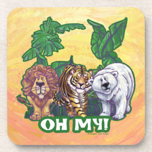 Dessous-de-verre Lions Tigre Ours Oh Mes Têtes