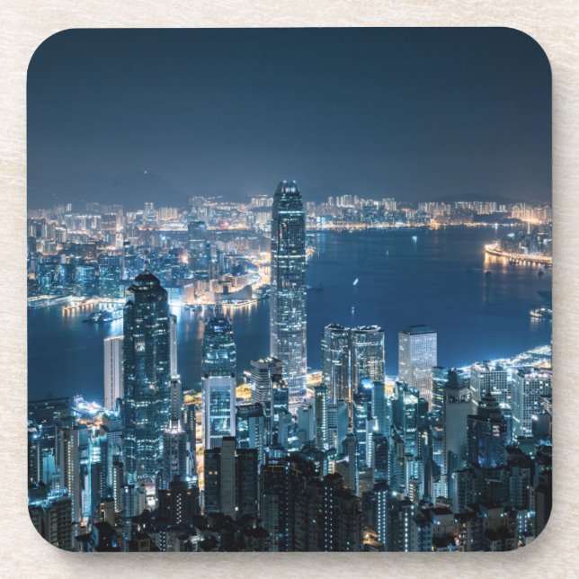 Dessous-de-verre Littoral | Île de Hong Kong, Asie (Devant)