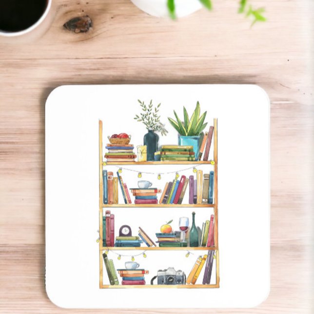 Dessous-de-verre Livre livre Lover café thé (Créateur téléchargé)