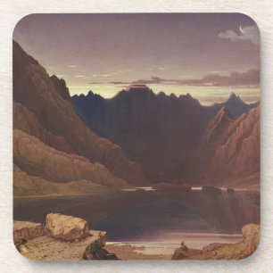 Dessous-de-verre Loch Coruisk, île de Skye - aube, c.1826-32 (la