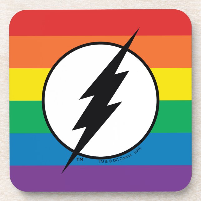 Dessous-de-verre Logo de Flash Rainbow (Devant)