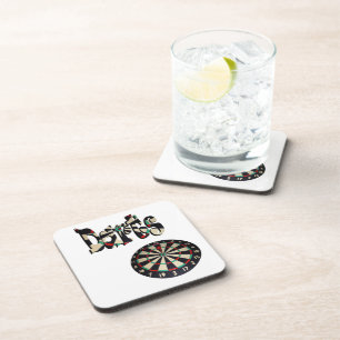 Dessous-de-verre Logo Dimensional Darts Avec Dartboard,
