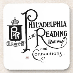 Dessous-de-verre Logo du chemin de fer Philadelphie et Lecture