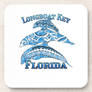 Dessous-de-verre Longboat Key Florida Vacances Dauphins tribaux