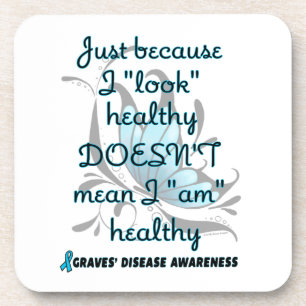 Dessous-de-verre "Look" healthy/Butterfly...Graves'