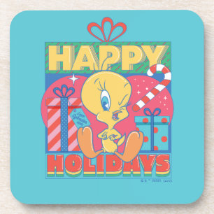Dessous-de-verre LOONEY TUNES™   TWEETY™ Joyeuses fêtes