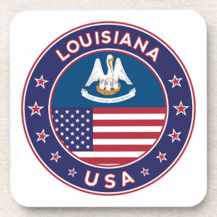 Dessous-de-verre Louisiana, Louisiane, étui, autocollant, sac