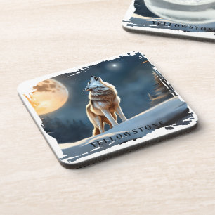 Dessous-de-verre Loup de Yellowstone