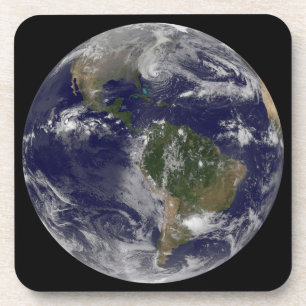 Dessous-de-verre L'Ouragan Sandy Le Long De La Côte Est Des États-U