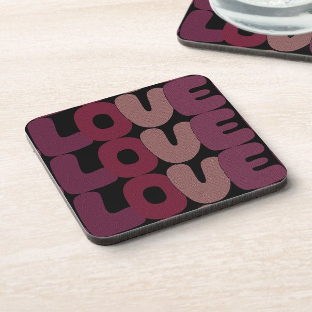 Dessous-de-verre Love Beverage Coaster (Côté gauche)