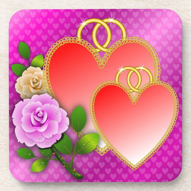 Dessous-de-verre Love Hearts Saint Valentin-20362 (Devant)