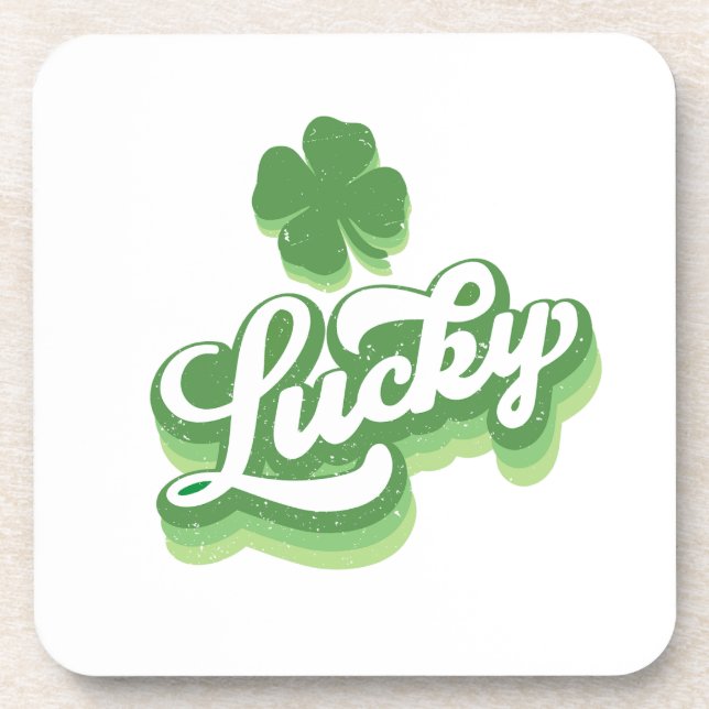 Dessous-de-verre Lucky Shamrock St Patrick's Day Irish (Devant)