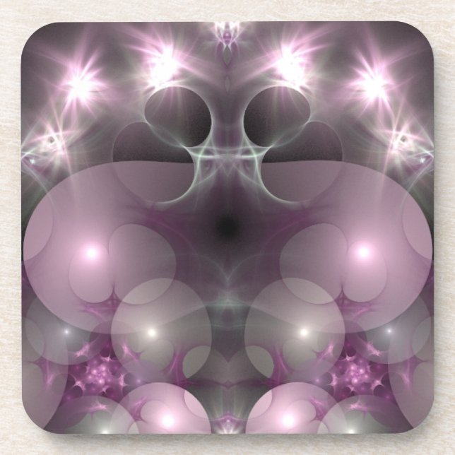 Dessous-de-verre Lumières rose et lavande (Devant)