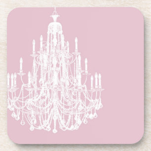 Dessous-de-verre Lustre rose Chic
