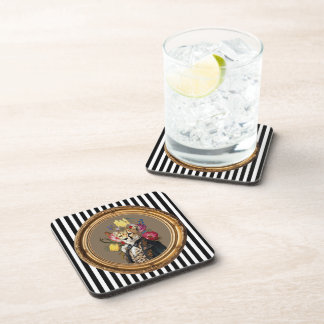 Dessous-de-verre Luxury Animal Art Coaster – Leopard Portrait 