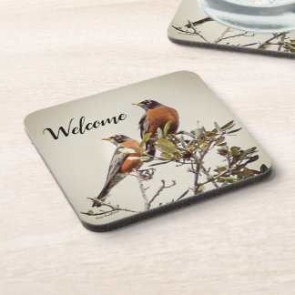 dessous de verre "M. et Mme Robin"