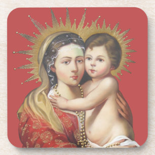 Dessous-de-verre Madone et Enfant