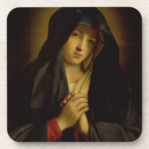 Dessous-de-verre Madonna dans la peine (huile sur la toile)