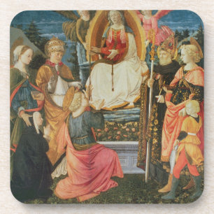 Dessous-de-verre Madonna de la ceinture sacrée, 1456 (tempera