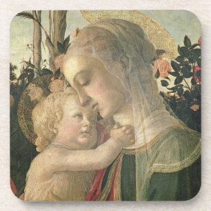Dessous-de-verre Madonna et enfant avec St John le baptiste, detai