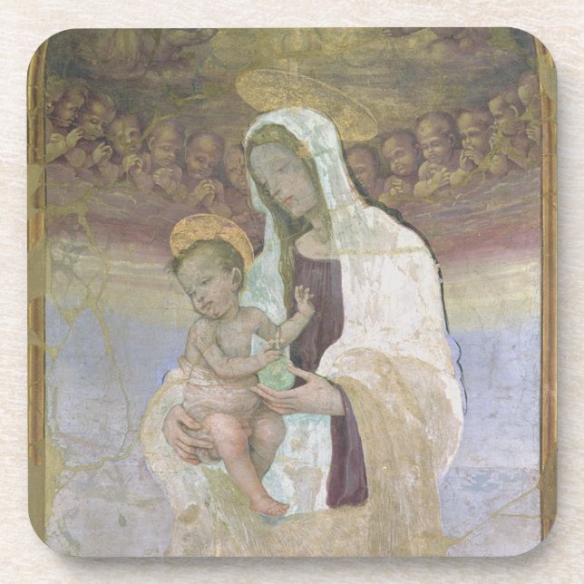 Dessous-de-verre Madonna et l'enfant, un détail du tabernacl (Devant)