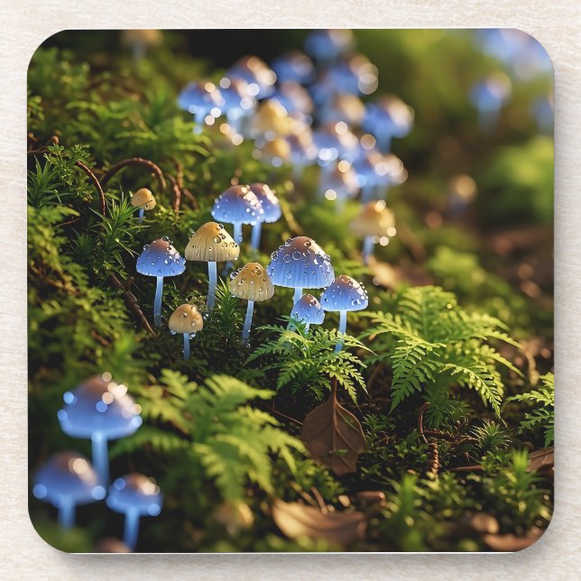 Dessous-de-verre Magical Bioluminescent Fungi - Deep Forest (Devant)