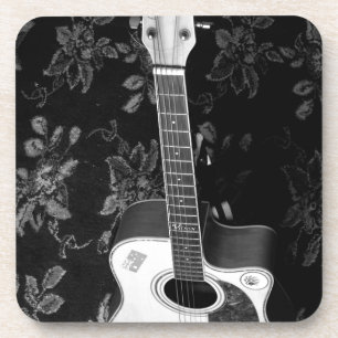 Dessous-de-verre Magnifique Belle Guitare Africaine Niveaux de Gris