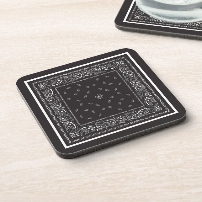 Dessous-de-verre Magnifique maison Motif noir et blanc moderne (Côté gauche)