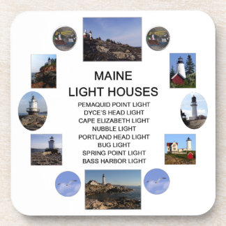 Dessous-de-verre Maisons lumineuses populaires dans le Maine.