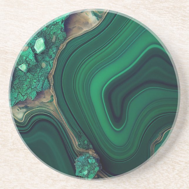 Dessous de verre malachite (Devant)