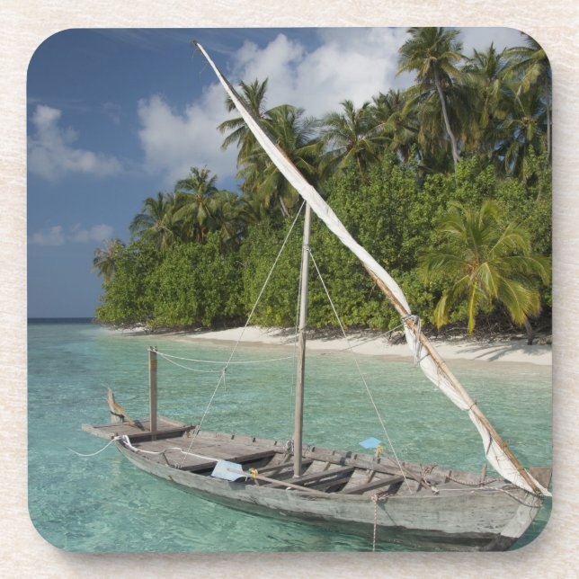 Dessous-de-verre Maldives, Atoll de Malé Nord, île de Kuda (Devant)