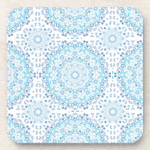 Dessous de verre mandala bleu clair