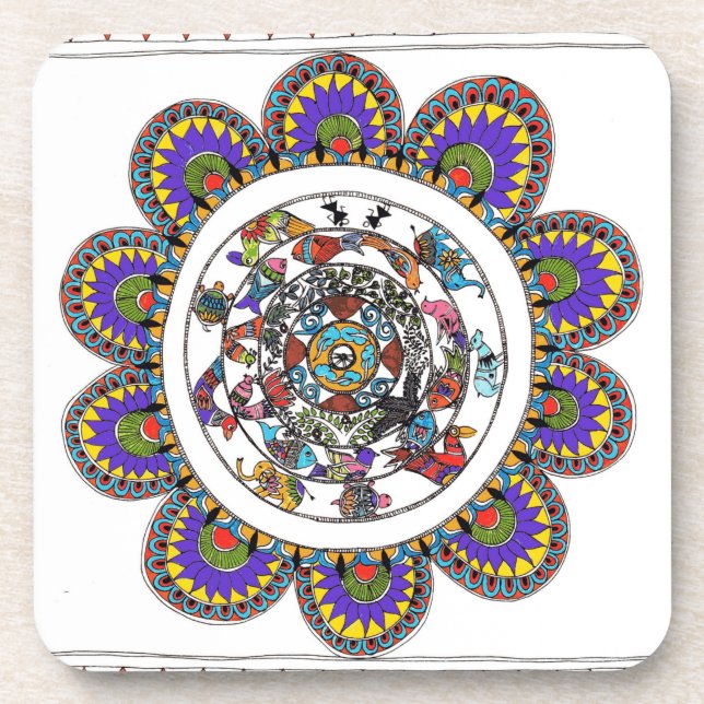 Dessous-de-verre mandala coasters (Devant)