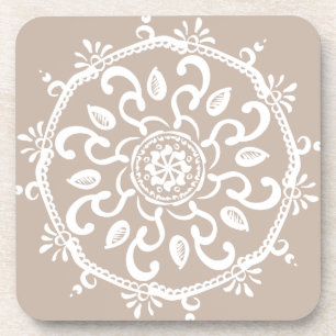 Dessous-de-verre Mandala en laine