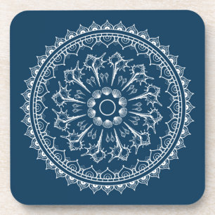 Dessous-de-verre Mandala fait de coquillages