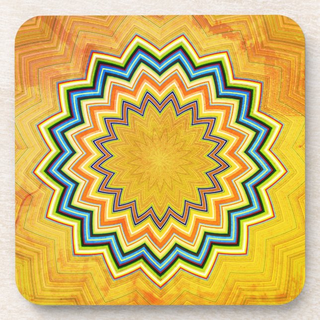 Dessous-de-verre Mandala rustique (Devant)