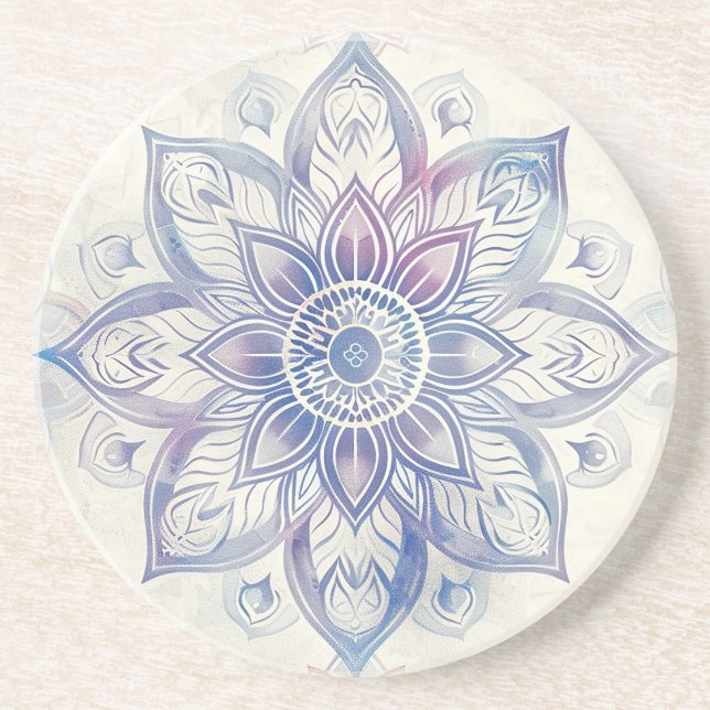 Dessous de verre Mandala Sandstone (Devant)